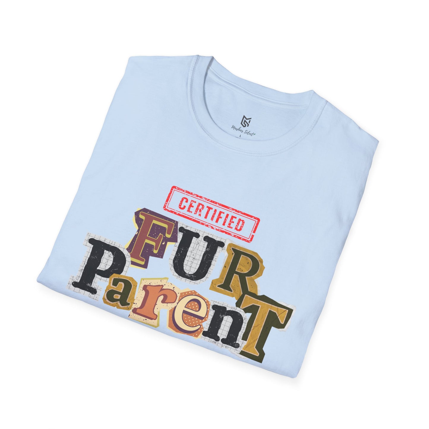 Certified Fur Parent Unisex T-Shirt – Cute Pet Lover Gift, Dog Mom & Dad Shirt, Animal Lover Apparel