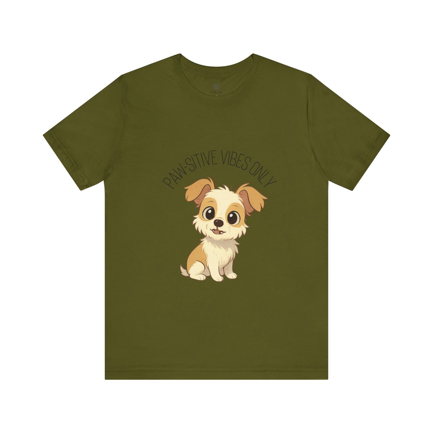 Paw-sitive Vibes Only Dog Lover T-Shirt – Cute Unisex Pet Tee, Animal Lover Gift, Casual Dog Shirt for Birthdays & Everyday Wear