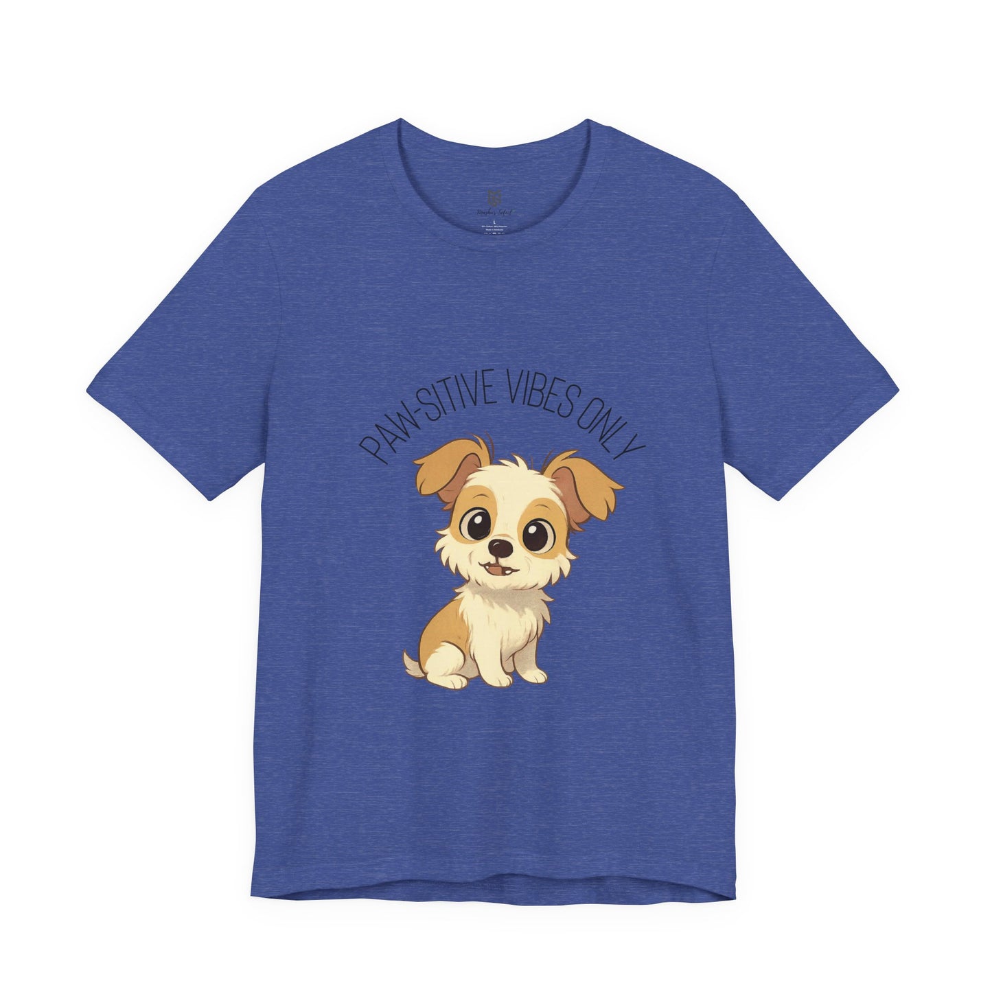 Paw-sitive Vibes Only Dog Lover T-Shirt – Cute Unisex Pet Tee, Animal Lover Gift, Casual Dog Shirt for Birthdays & Everyday Wear