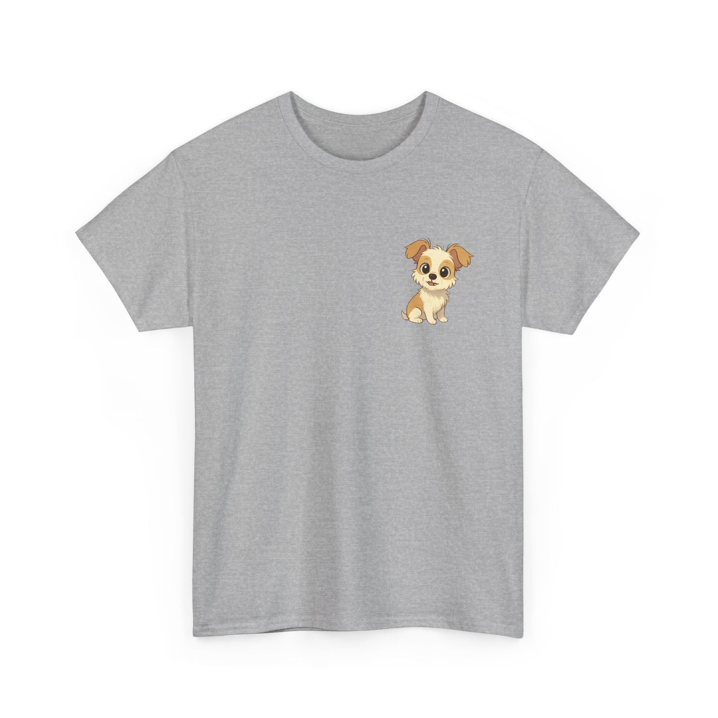 Cute Puppy Unisex Heavy Cotton Tee | Dog Lover Shirt | Pet Owner Gift | Animal Lover Apparel | Birthday & Casual Wea