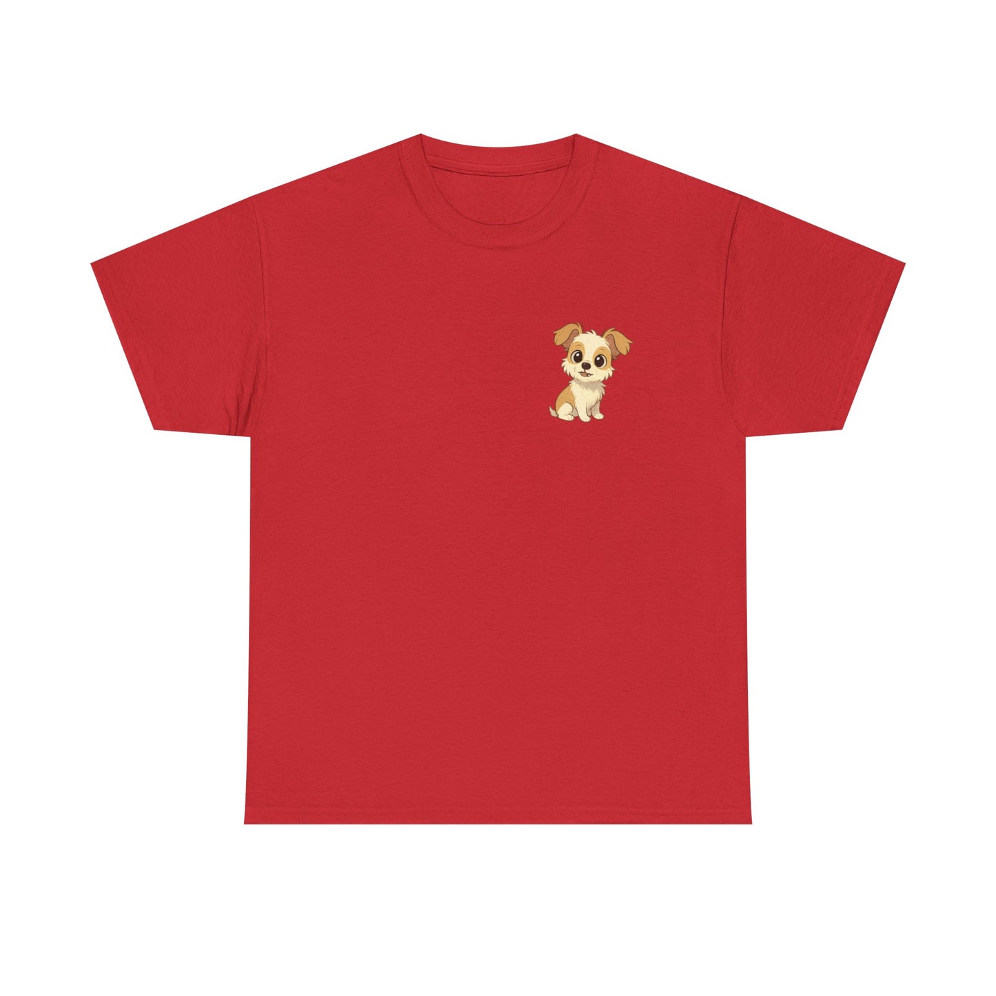 Cute Puppy Unisex Heavy Cotton Tee | Dog Lover Shirt | Pet Owner Gift | Animal Lover Apparel | Birthday & Casual Wea