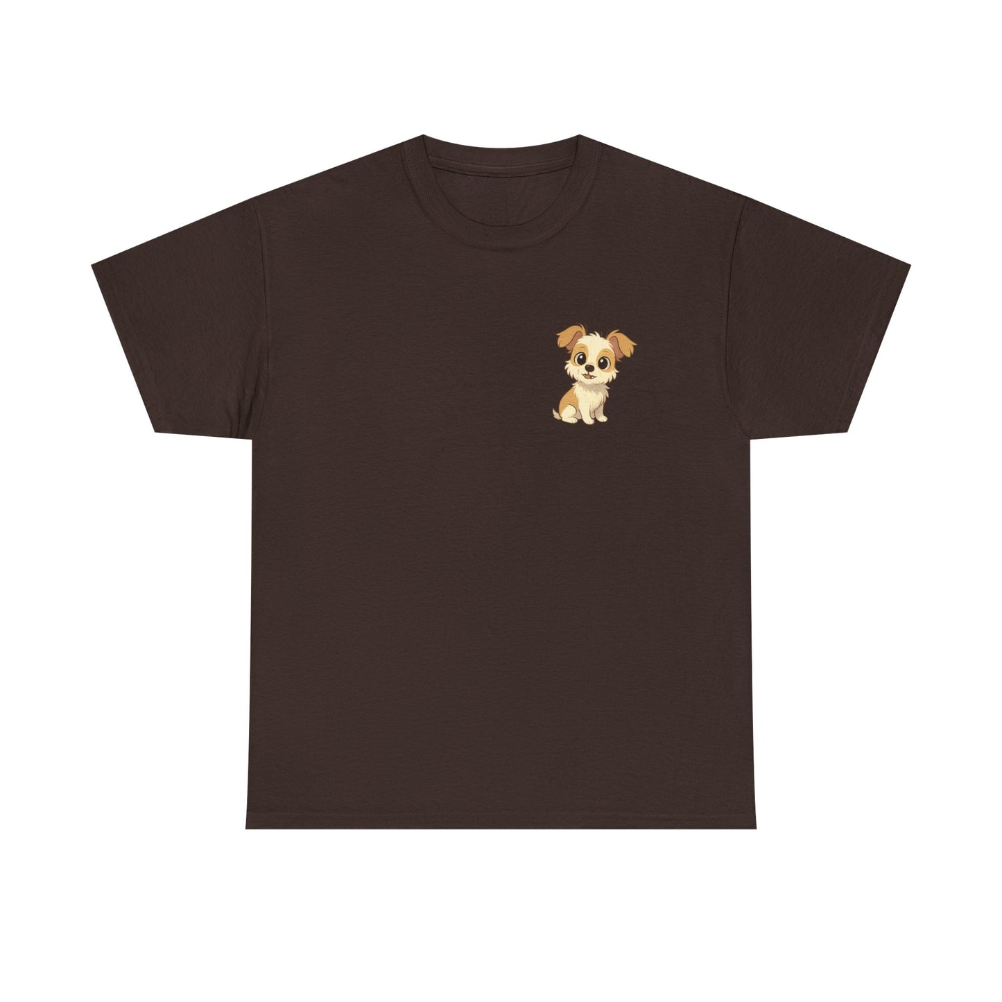 Cute Puppy Unisex Heavy Cotton Tee | Dog Lover Shirt | Pet Owner Gift | Animal Lover Apparel | Birthday & Casual Wea