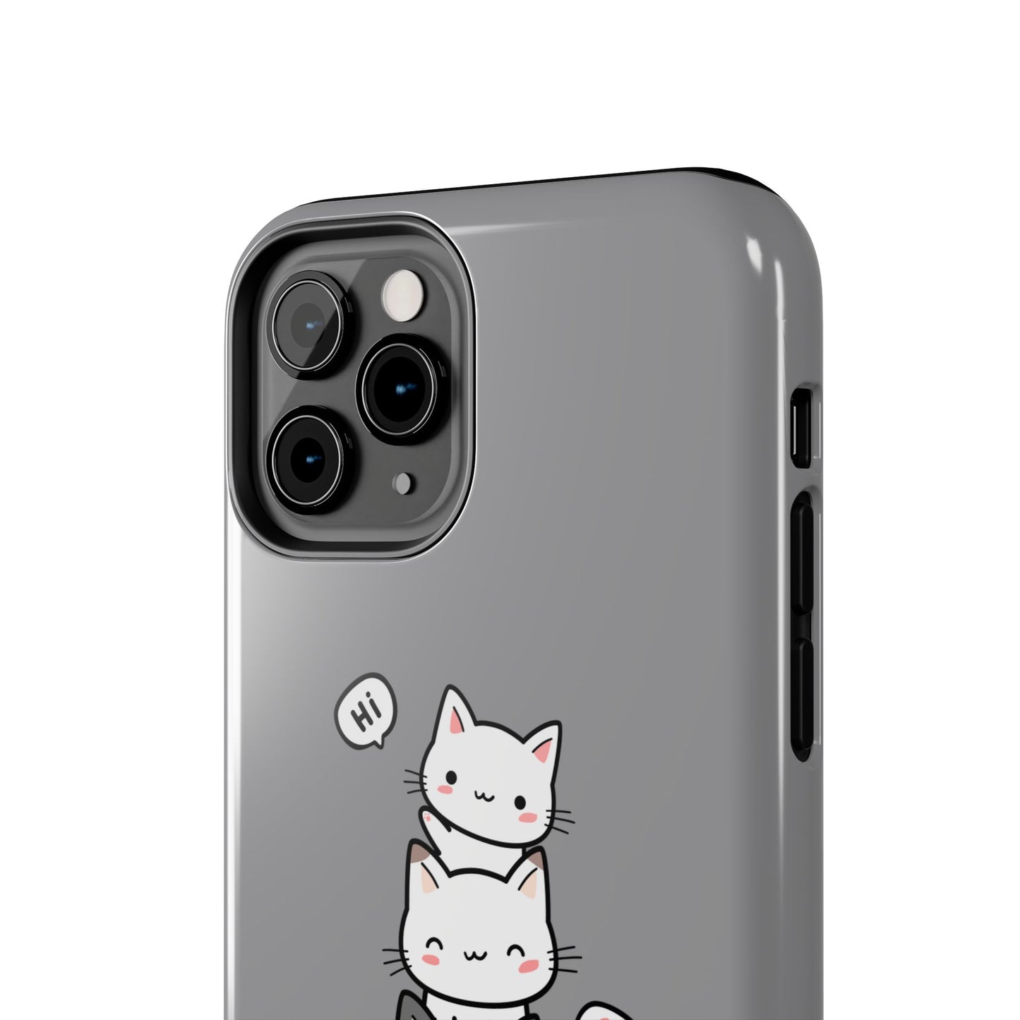 Cute Cat Stack Phone Cases - Adorable Kitty Design, Durable Tough Cases for Cat Lovers, Gifts for Birthdays, Holidays, Daily Use
