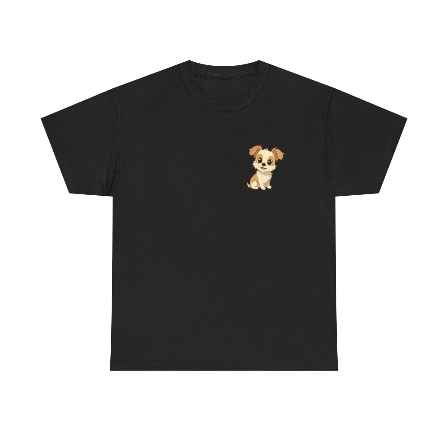 Cute Puppy Unisex Heavy Cotton Tee | Dog Lover Shirt | Pet Owner Gift | Animal Lover Apparel | Birthday & Casual Wea