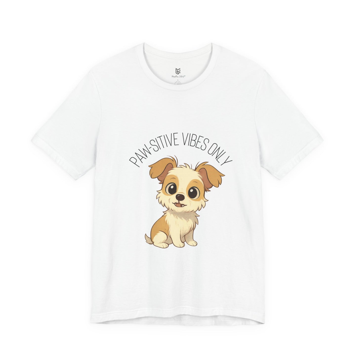 Paw-sitive Vibes Only Dog Lover T-Shirt – Cute Unisex Pet Tee, Animal Lover Gift, Casual Dog Shirt for Birthdays & Everyday Wear