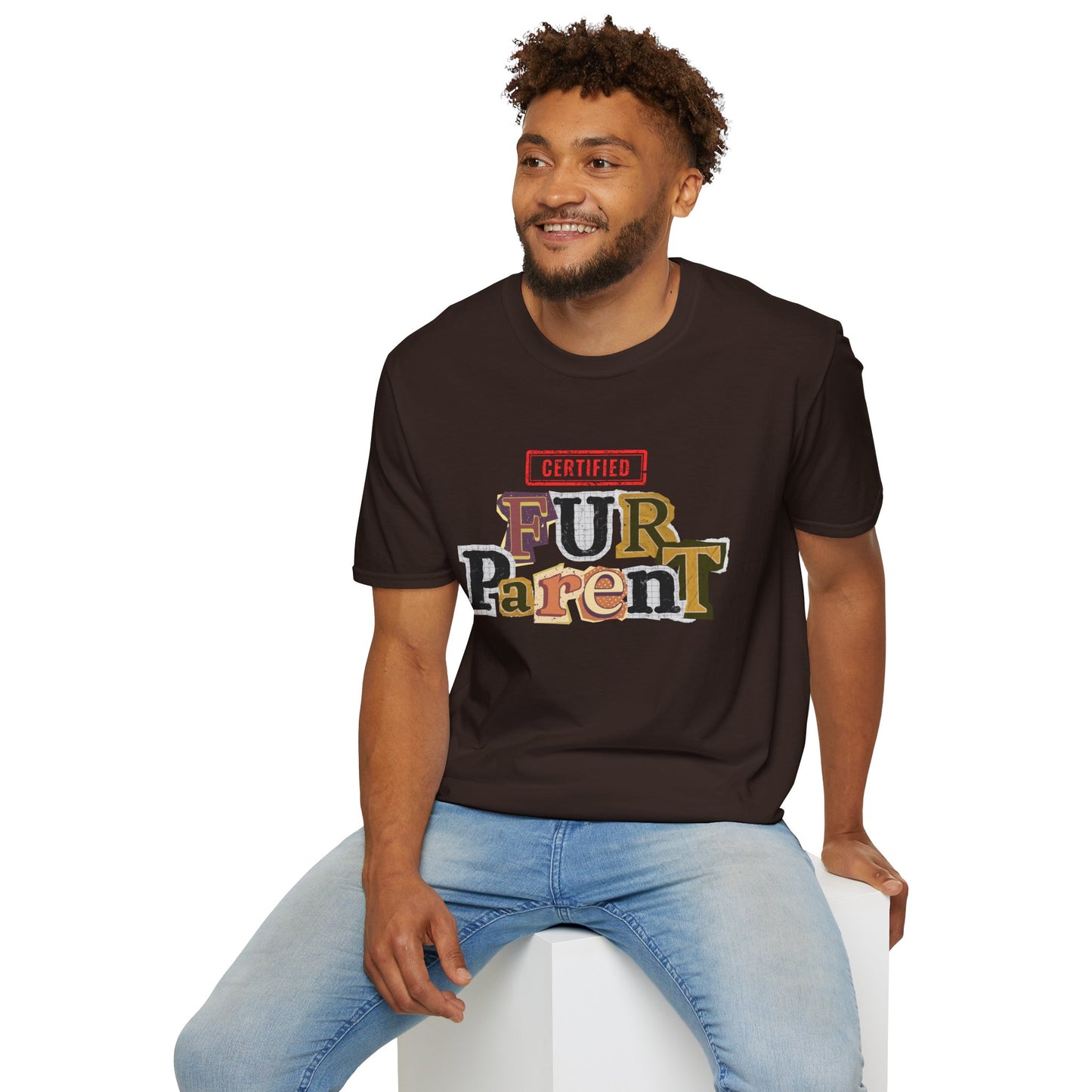 Certified Fur Parent Unisex T-Shirt – Cute Pet Lover Gift, Dog Mom & Dad Shirt, Animal Lover Apparel