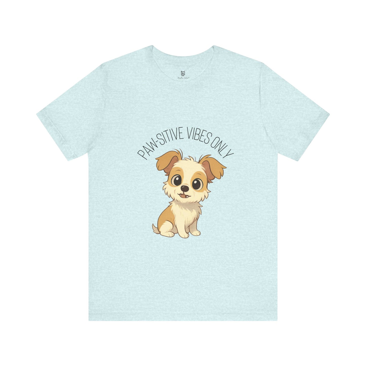 Paw-sitive Vibes Only Dog Lover T-Shirt – Cute Unisex Pet Tee, Animal Lover Gift, Casual Dog Shirt for Birthdays & Everyday Wear