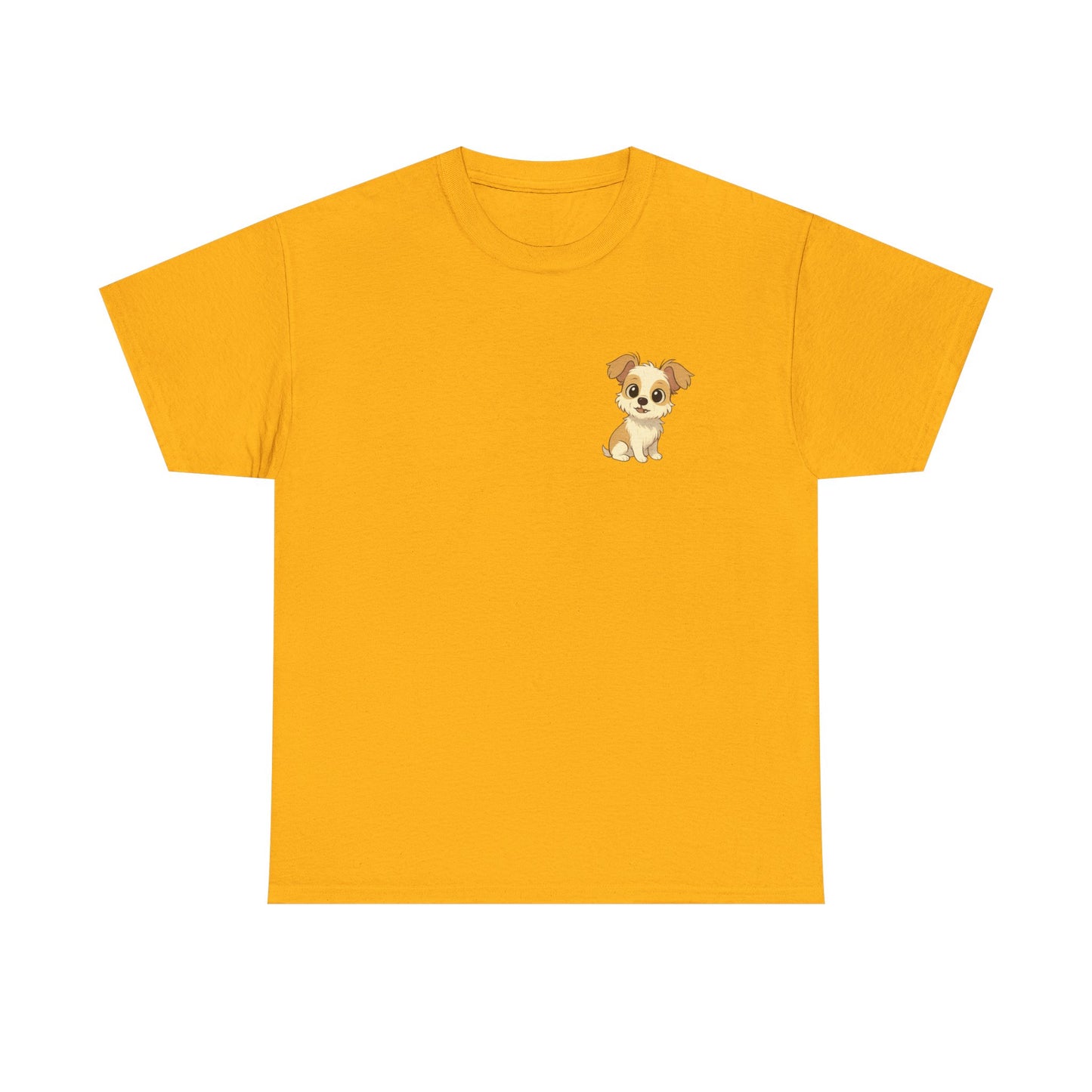 Cute Puppy Unisex Heavy Cotton Tee | Dog Lover Shirt | Pet Owner Gift | Animal Lover Apparel | Birthday & Casual Wea