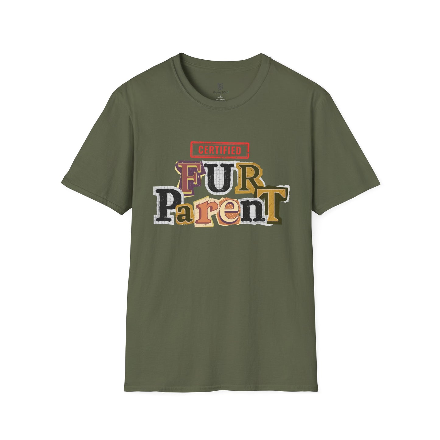 Certified Fur Parent Unisex T-Shirt – Cute Pet Lover Gift, Dog Mom & Dad Shirt, Animal Lover Apparel