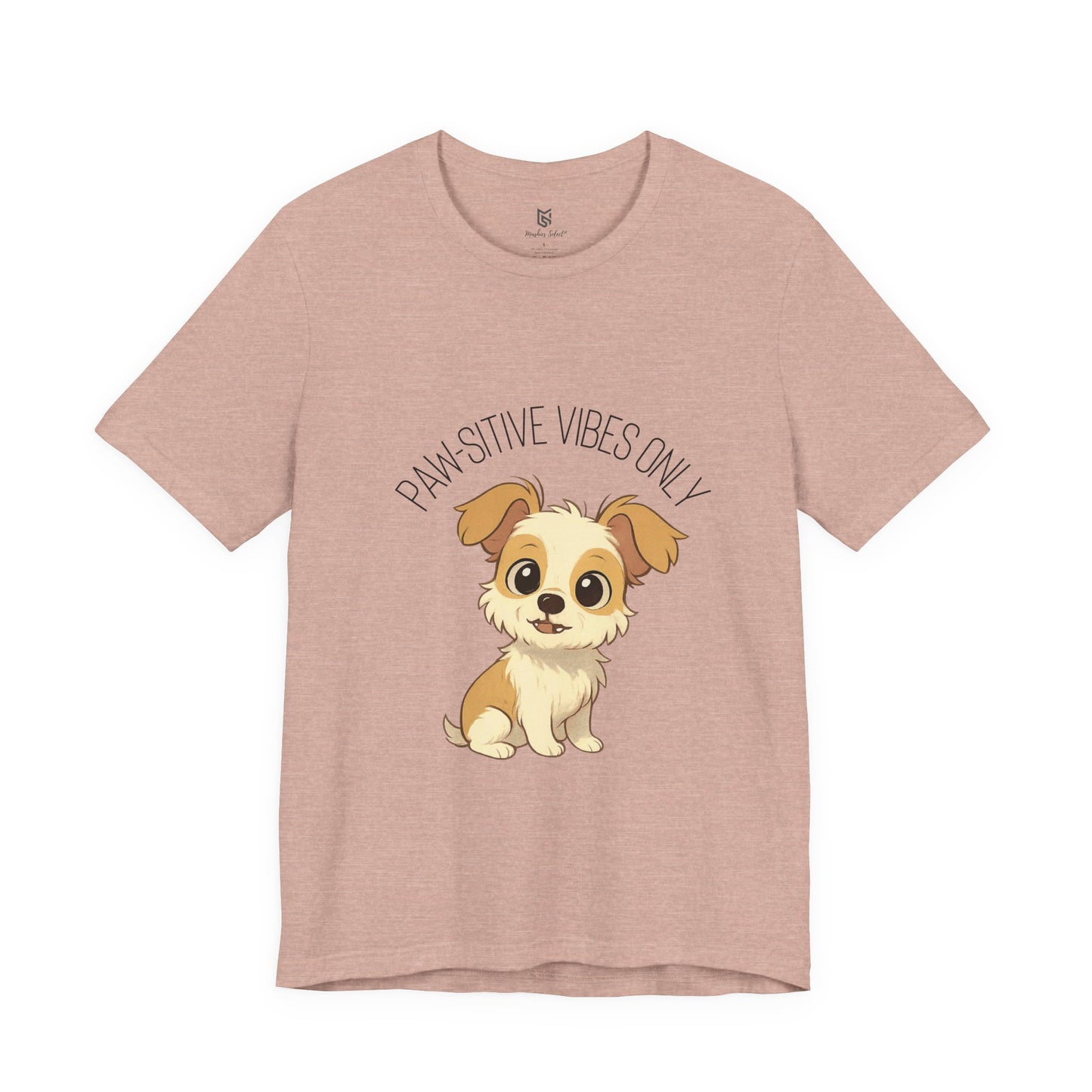 Paw-sitive Vibes Only Dog Lover T-Shirt – Cute Unisex Pet Tee, Animal Lover Gift, Casual Dog Shirt for Birthdays & Everyday Wear