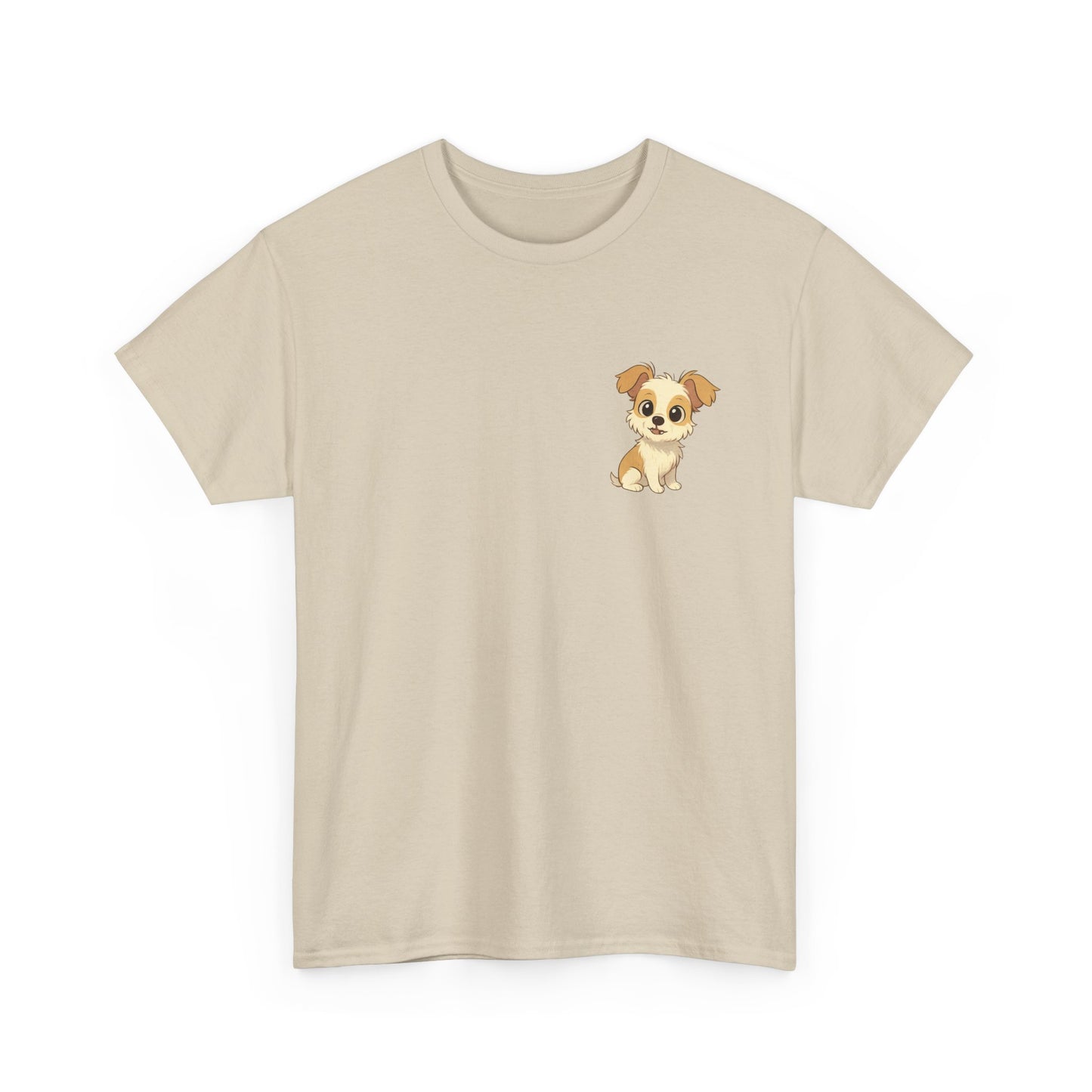 Cute Puppy Unisex Heavy Cotton Tee | Dog Lover Shirt | Pet Owner Gift | Animal Lover Apparel | Birthday & Casual Wea