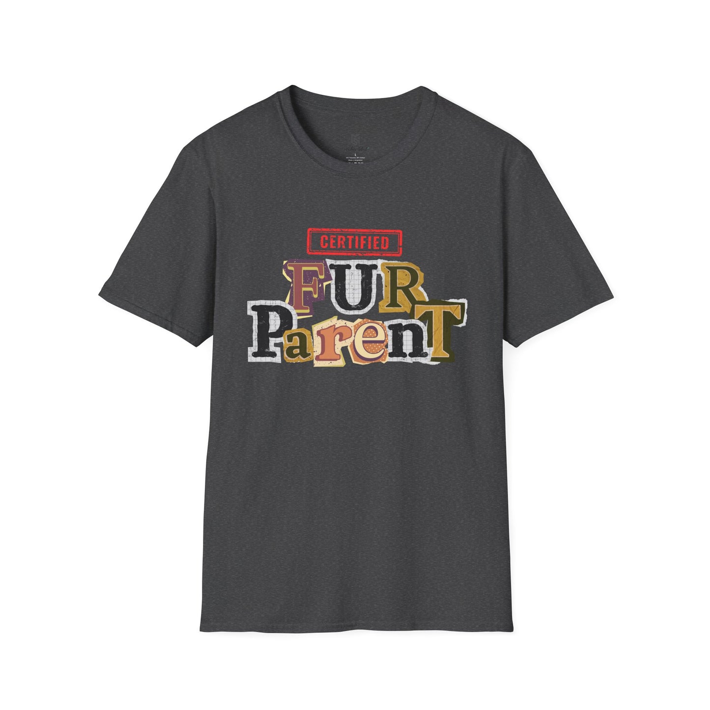 Certified Fur Parent Unisex T-Shirt – Cute Pet Lover Gift, Dog Mom & Dad Shirt, Animal Lover Apparel