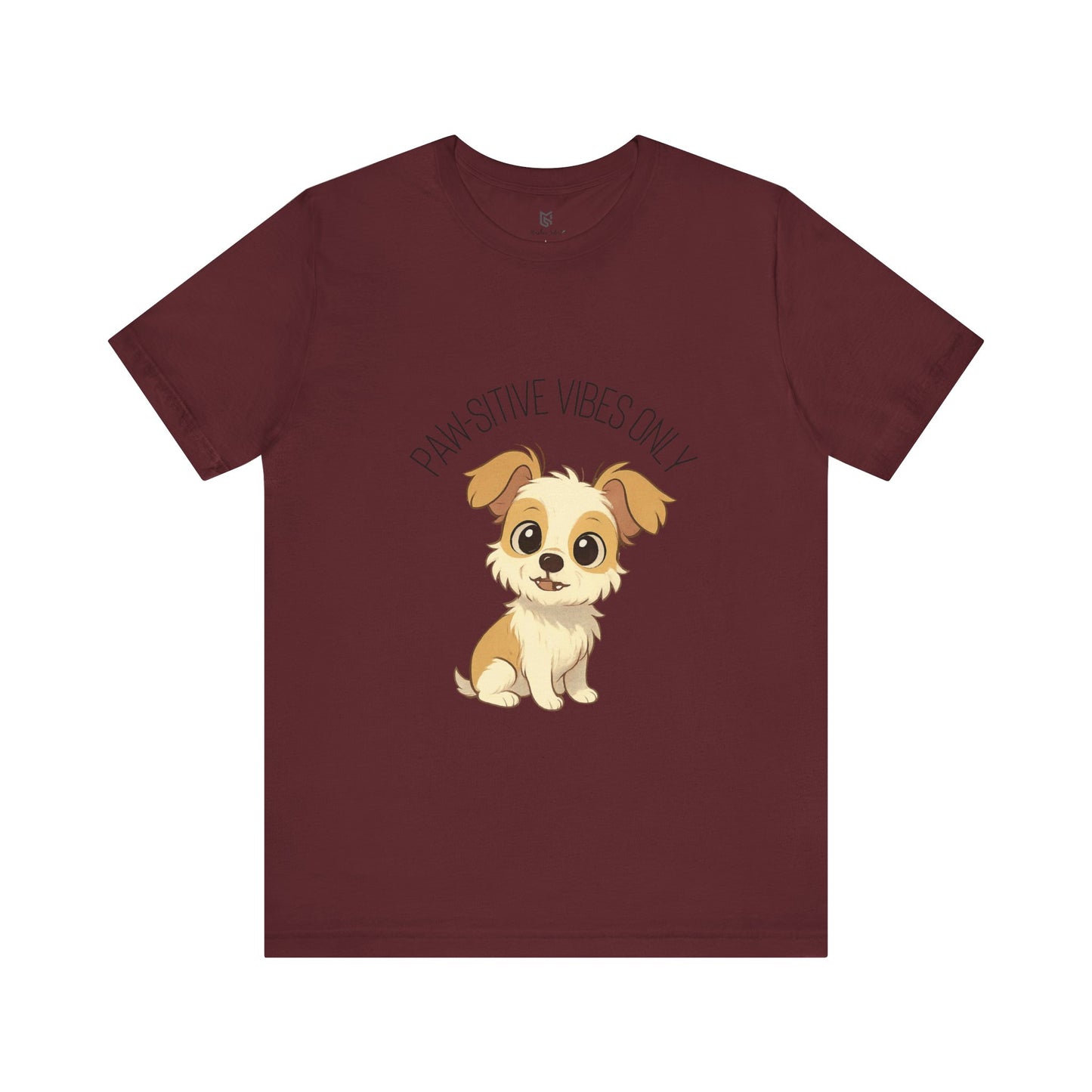 Paw-sitive Vibes Only Dog Lover T-Shirt – Cute Unisex Pet Tee, Animal Lover Gift, Casual Dog Shirt for Birthdays & Everyday Wear