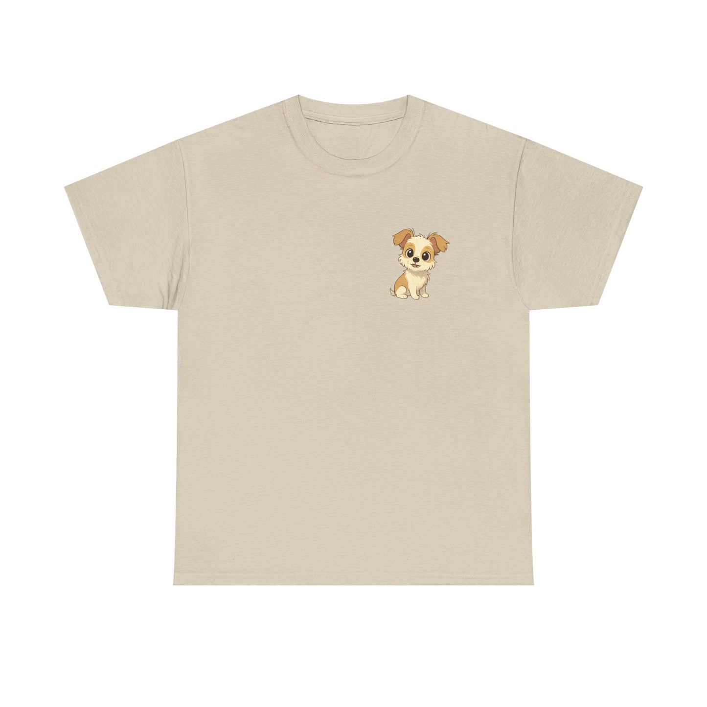 Cute Puppy Unisex Heavy Cotton Tee | Dog Lover Shirt | Pet Owner Gift | Animal Lover Apparel | Birthday & Casual Wea