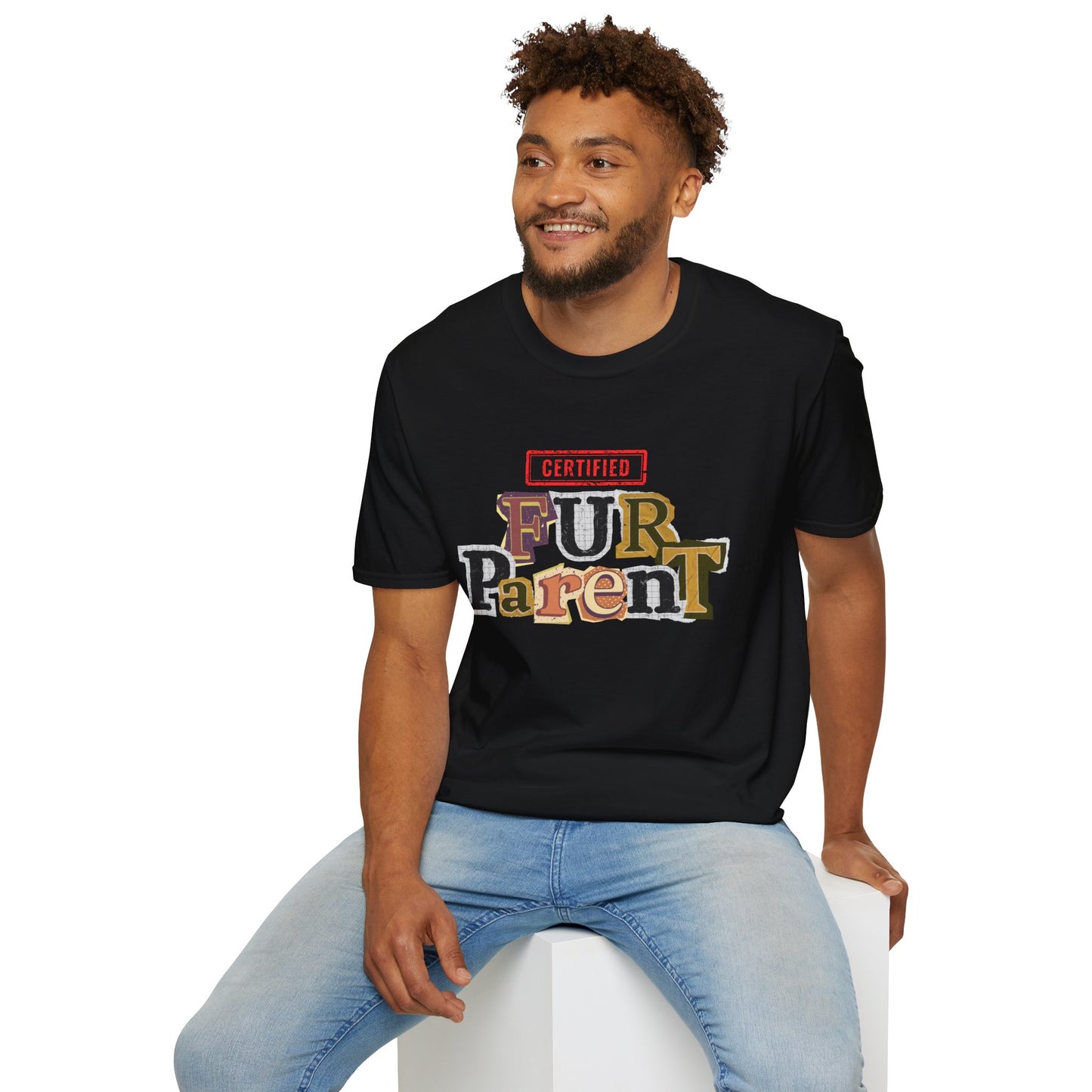 Certified Fur Parent Unisex T-Shirt – Cute Pet Lover Gift, Dog Mom & Dad Shirt, Animal Lover Apparel
