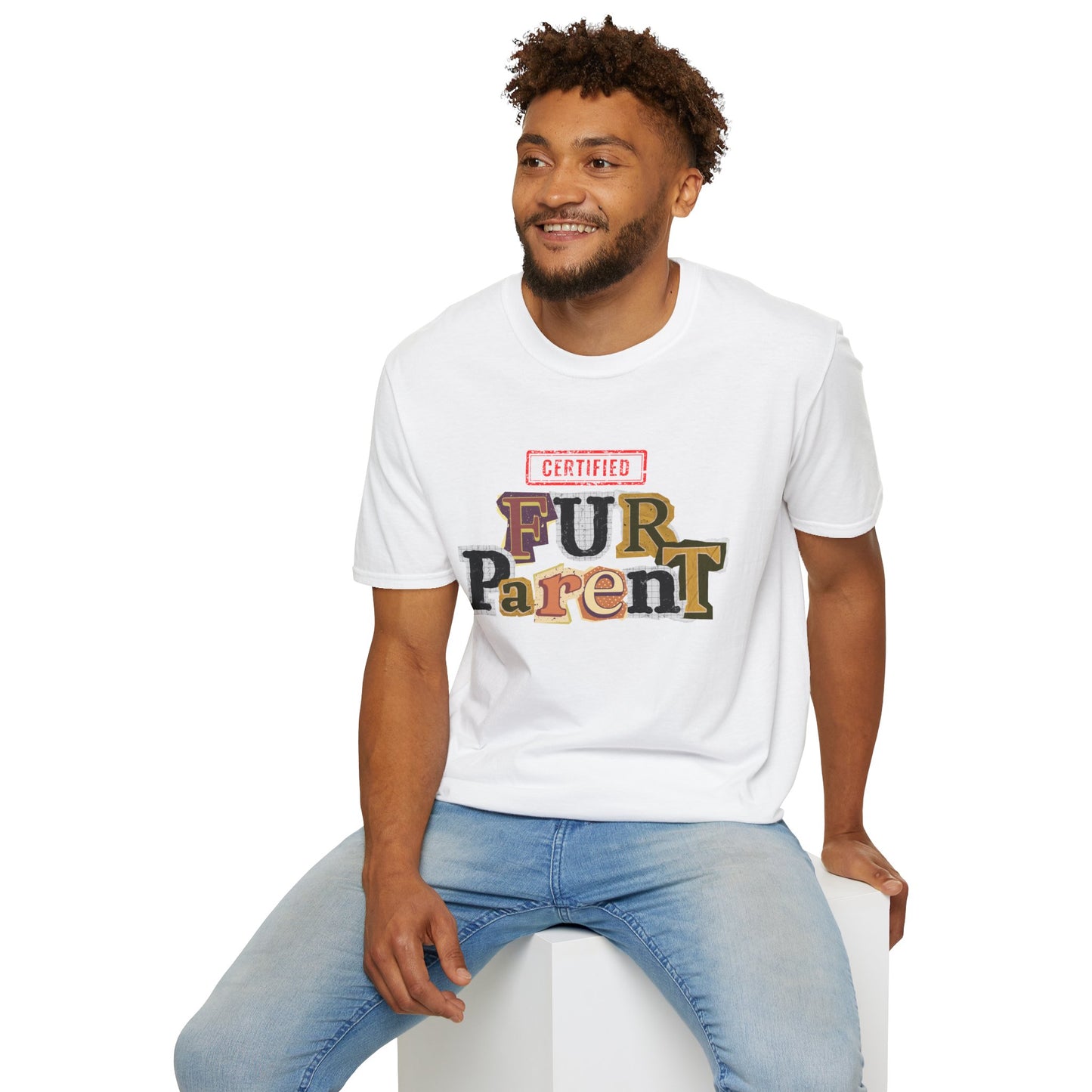 Certified Fur Parent Unisex T-Shirt – Cute Pet Lover Gift, Dog Mom & Dad Shirt, Animal Lover Apparel