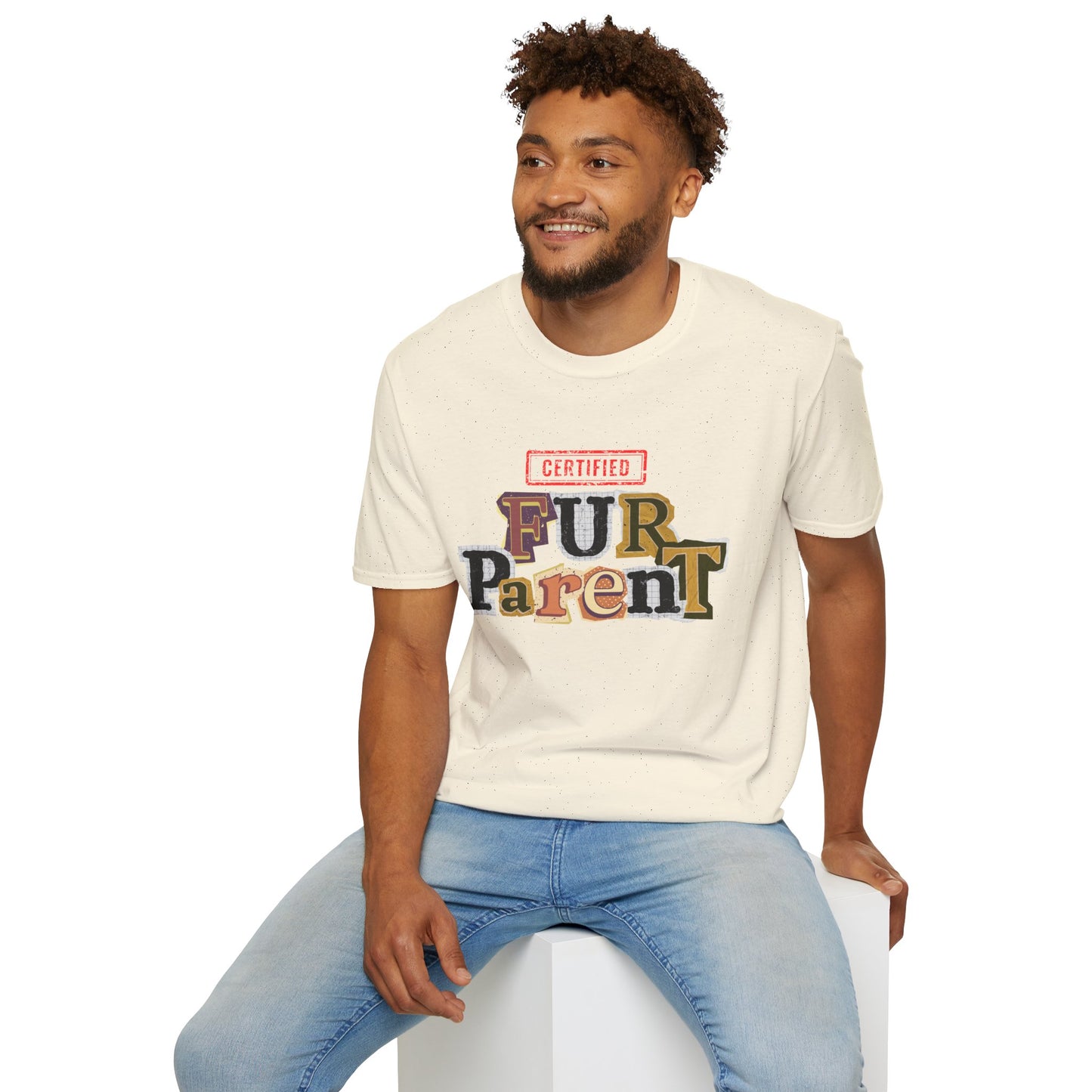 Certified Fur Parent Unisex T-Shirt – Cute Pet Lover Gift, Dog Mom & Dad Shirt, Animal Lover Apparel