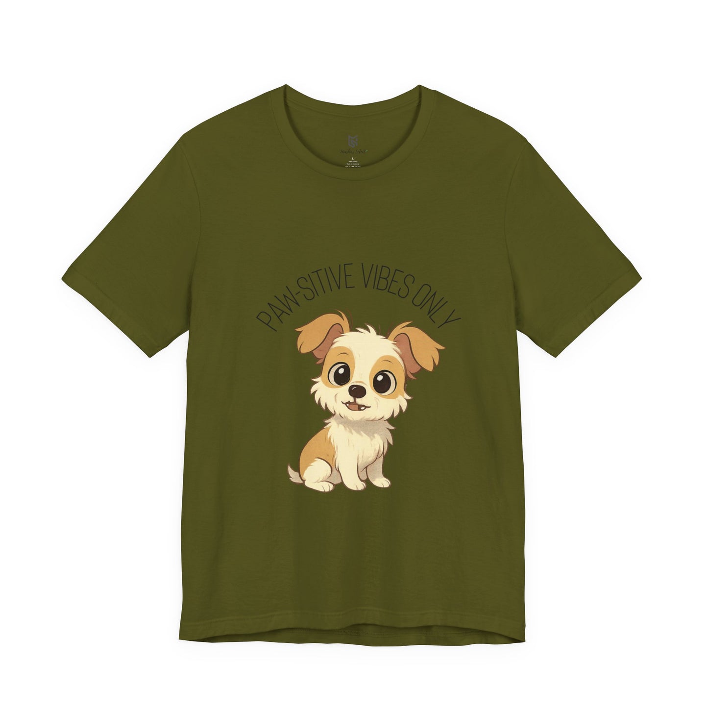 Paw-sitive Vibes Only Dog Lover T-Shirt – Cute Unisex Pet Tee, Animal Lover Gift, Casual Dog Shirt for Birthdays & Everyday Wear