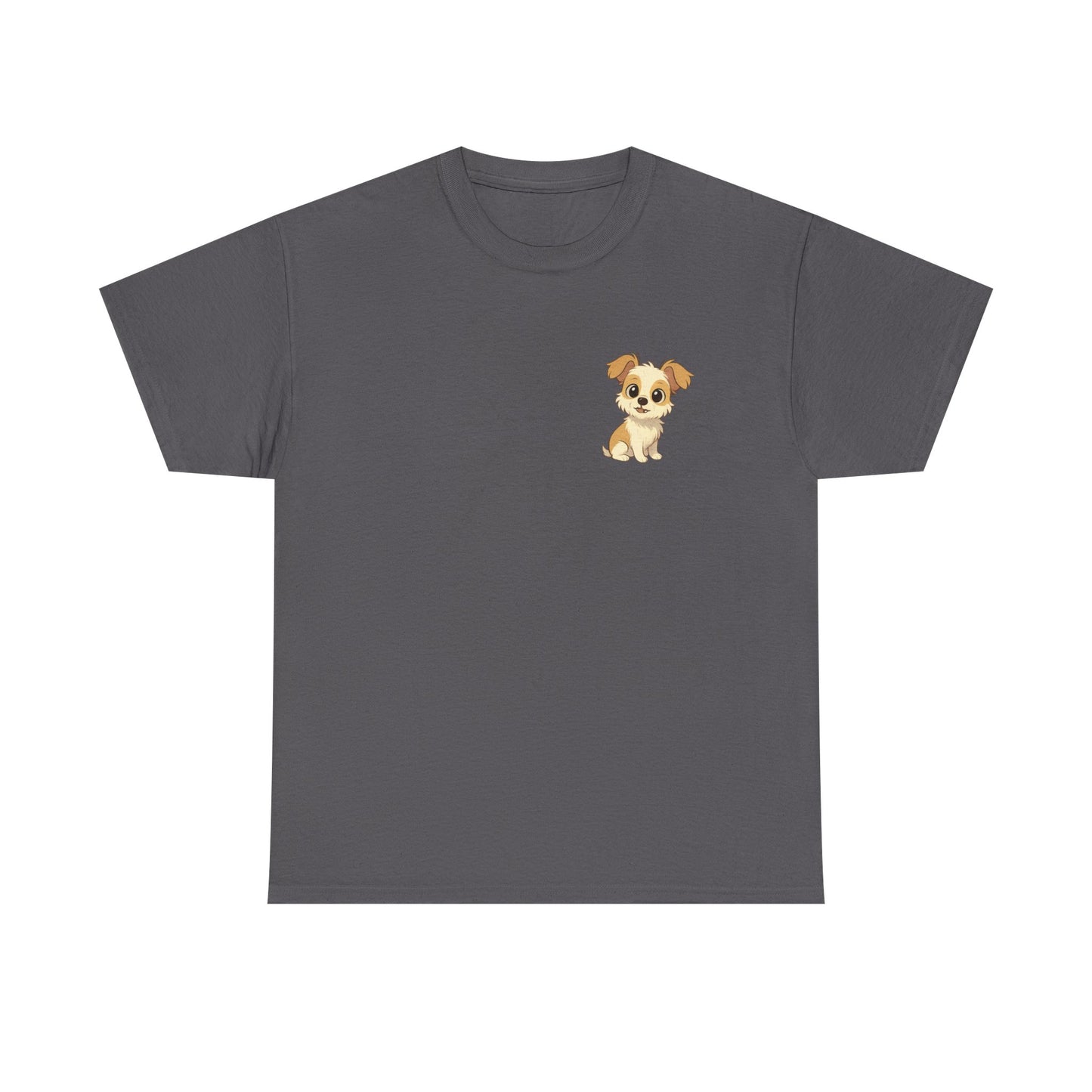 Cute Puppy Unisex Heavy Cotton Tee | Dog Lover Shirt | Pet Owner Gift | Animal Lover Apparel | Birthday & Casual Wea
