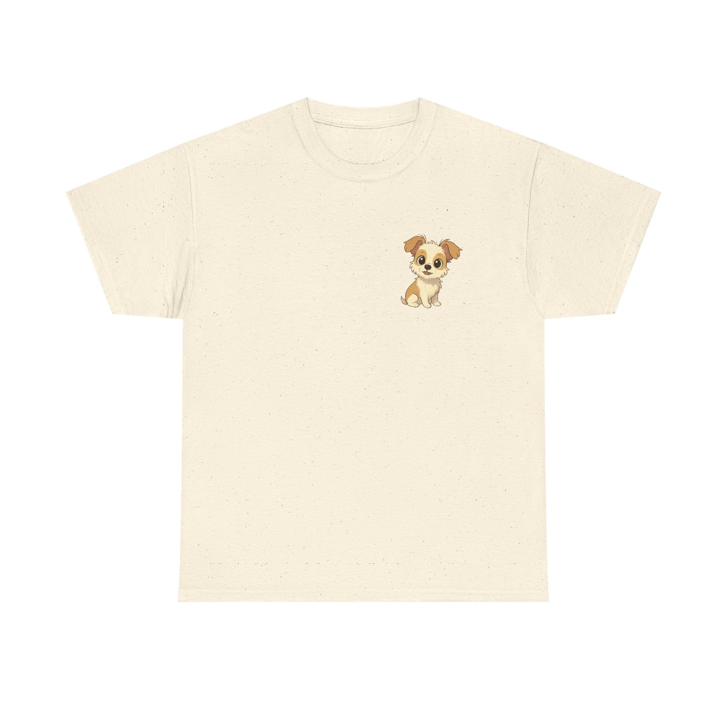 Cute Puppy Unisex Heavy Cotton Tee | Dog Lover Shirt | Pet Owner Gift | Animal Lover Apparel | Birthday & Casual Wea